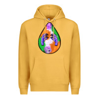 Mustard halloween hands teardrop Premium Hoodie - BundleAndBundleShop