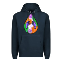 Navy halloween hands teardrop Premium Hoodie - BundleAndBundleShop