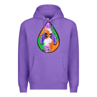 Purple halloween hands teardrop Premium Hoodie - BundleAndBundleShop