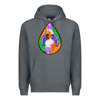 Rock halloween hands teardrop Premium Hoodie - BundleAndBundleShop