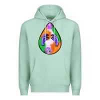Seafoam halloween hands teardrop Premium Hoodie - BundleAndBundleShop