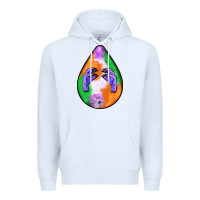 White halloween hands teardrop Premium Hoodie - BundleAndBundleShop