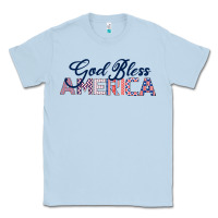 Dusty Blue God Bless America Classic Tee - Bettercallsaul