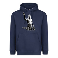 Navy techno viking Heavyweight Hoodie - lanVoArt