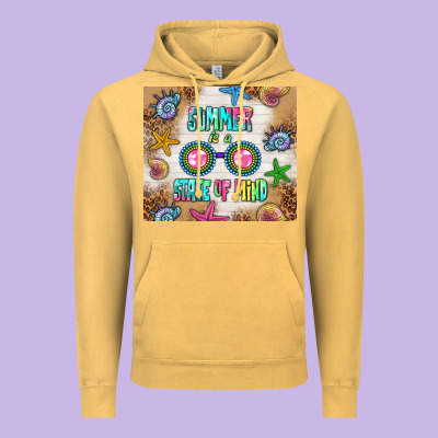Summer Is A State Of Mind Vintage Hoodie Designed By Tumblerdesignbyshophia