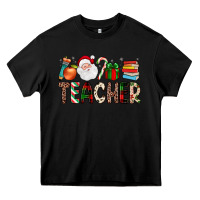 Black teacher christmas Heavy Core Tee - JahusDesignShop