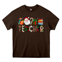 Chocolate Brown teacher christmas Heavy Core Tee - JahusDesignShop