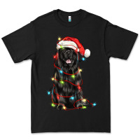 Black christmas newfoundland dog Premium Tee - LillyAllenDesigns