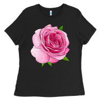 Black All Dressed Up Rose Ladies Tee - LillyAllenDesigns