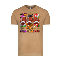 Happy Hallothanksmas Football Vintage Tee | Teevron