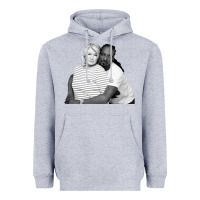 Heather Grey snoop and martha Heavyweight Hoodie - lanVoArt