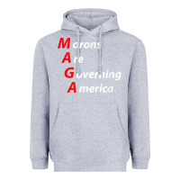 Heather Grey morons are governing america anti trump political t shirt Heavyweight Hoodie - lanVoArt