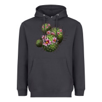 Smoke arizona fishhook cacti Heavyweight Hoodie - LillyAllenDesigns
