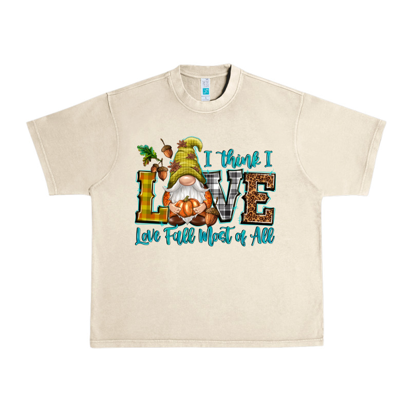 I Think I Love Fall Most Of All Urban Heavy Tee by NancyCooperArtShop | Teevron