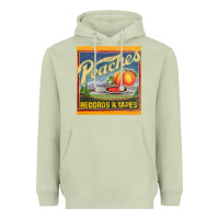 Matcha peaches records and tapes Heavyweight Hoodie - lanVoArt