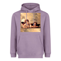 Lavender Hot Trend Angels Raphael Cupid Cherubs Art Valentine Angel Heavyweight Hoodie - lanVoArt