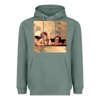 Sage Hot Trend Angels Raphael Cupid Cherubs Art Valentine Angel Heavyweight Hoodie - lanVoArt