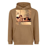 Toasted Coconut Hot Trend Angels Raphael Cupid Cherubs Art Valentine Angel Heavyweight Hoodie - lanVoArt