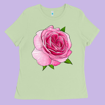 All Dressed Up Rose Ladies Tee Designed By Lillyallendesigns