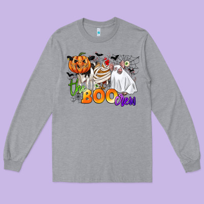 The Boo Crew Long Sleeve Tee Designed By Cowgirlartshop