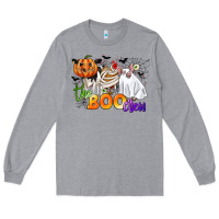 Heather Grey the boo crew Long Sleeve Tee - CowGirlArtShop