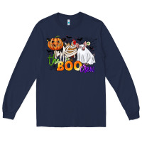 Navy the boo crew Long Sleeve Tee - CowGirlArtShop