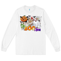 White the boo crew Long Sleeve Tee - CowGirlArtShop