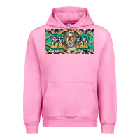 Fuchsia Pink english bulldog mom  license plate template Urban Hoodie - BarkalooDesign