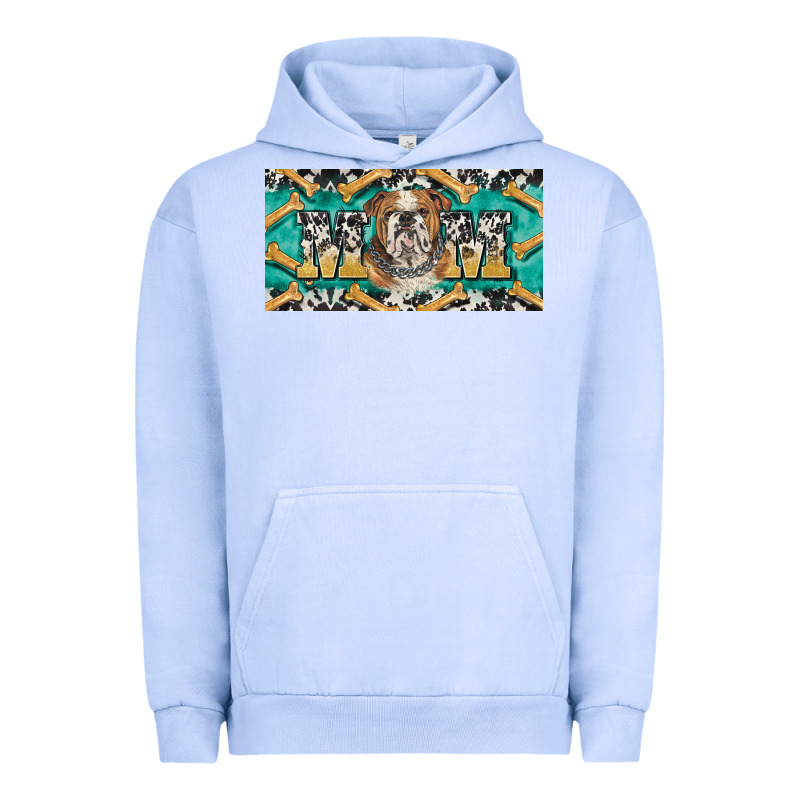 English Bulldog Mom  License Plate Template Urban Hoodie by BarkalooDesign | Teevron
