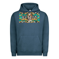 Pigment Midnight Navy english bulldog mom  license plate template Urban Hoodie - BarkalooDesign