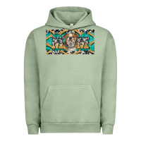 Pigment Oil Green english bulldog mom  license plate template Urban Hoodie - BarkalooDesign