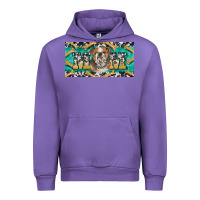 Tulip english bulldog mom  license plate template Urban Hoodie - BarkalooDesign