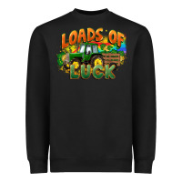 Black Loads of luck with tractor St. Patricks Day Heavyweight Sweatshirt - FaDigitalArtStudio