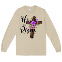 Mushroom he is risen matthew 28 6 Long Sleeve Tee - Jasminsmagicworld