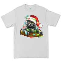 Dove Grey christmas scottish fold cat Premium Tee - LillyAllenDesigns