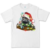 White christmas scottish fold cat Premium Tee - LillyAllenDesigns