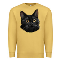 Antique Gold Bombay Cat Face Premium Sweatshirt - LillyAllenDesigns