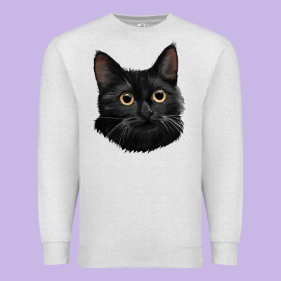 Bombay Cat Face Premium Sweatshirt Designed By Lillyallendesigns