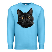 Ocean Blue Bombay Cat Face Premium Sweatshirt - LillyAllenDesigns