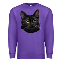 Purple Bombay Cat Face Premium Sweatshirt - LillyAllenDesigns