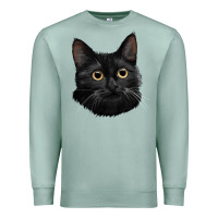 Seafoam Bombay Cat Face Premium Sweatshirt - LillyAllenDesigns