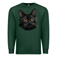 Sports Green Bombay Cat Face Premium Sweatshirt - LillyAllenDesigns