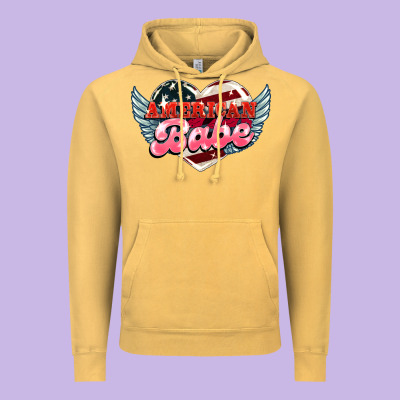 American Babe Vintage Hoodie Designed By Howdyjamesfarm
