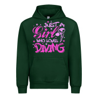 Forest Green funny springboard diving quote diver gift for love girl Urban Hoodie - lanVoArt
