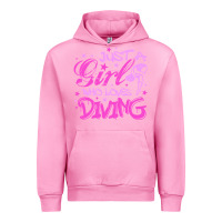 Fuchsia Pink funny springboard diving quote diver gift for love girl Urban Hoodie - lanVoArt