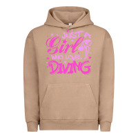 Pigment Burro funny springboard diving quote diver gift for love girl Urban Hoodie - lanVoArt