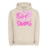 Pigment French Oak funny springboard diving quote diver gift for love girl Urban Hoodie - lanVoArt