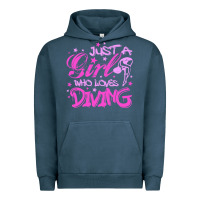 Pigment Midnight Navy funny springboard diving quote diver gift for love girl Urban Hoodie - lanVoArt