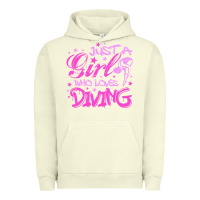 Pigment Pistachio funny springboard diving quote diver gift for love girl Urban Hoodie - lanVoArt
