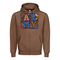 Chestnut Army Veteran leopard frame 4th of July Zipper Hoodie - LillyAllenDesigns